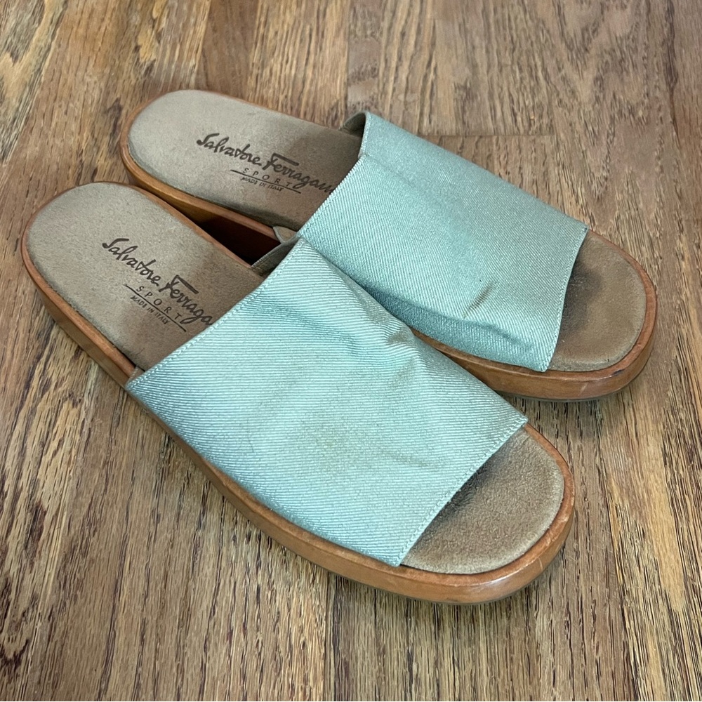 Salvatore Ferragamo Slide Sandals, 9.5